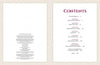 Two pages from "The Graphic Flower" by Schiffer Publishing, Ltd. The left page has publishing and copyright details; the right shows a burgundy-printed Contents section with chapters, page numbers, and daisy illustrations.