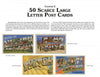 50 scarce large letter postcards