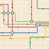 Subway Beats" by Schiffer Publishing, Ltd. features a stylized map with colorful intersecting lines on a beige grid and the text “Chapter 2 World Music” in the corner, echoing the lively rhythm of NYC subway buskers.