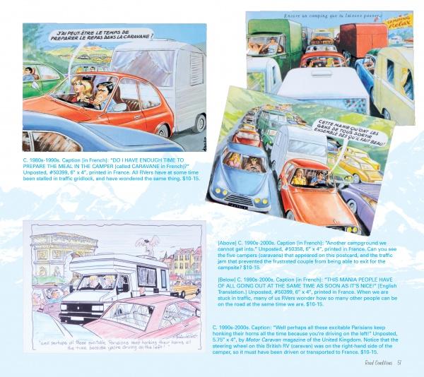 A collage inspired by "Camper & RV Humor" from Schiffer Publishing, Ltd. captures the adventurous spirit of travel through quirky RV and camper scenes.