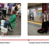 Subway Beats by Schiffer Publishing, Ltd. captures vibrant moments: a man drumming on buckets at Union Square as a woman watches, and an accordion player beside a subway train—celebrating the spirit of NYC’s subway performers.