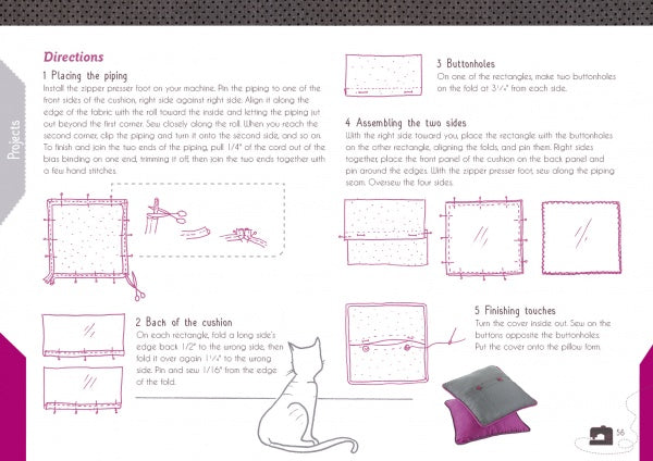 The Little Guide to Mastering Your Sewing Machine by Schiffer Publishing, Ltd. offers step-by-step instructions for beginners, making it easy to sew your first pillow and start sewing projects with your new machine.