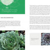 A two-page spread from Schiffer Publishing, Ltd.'s "Sempervivum" book includes text on Sempervivum, green and white accents, an overhead close-up of a rosette, plus labeled photos of seedlings—ideal for gardening enthusiasts.