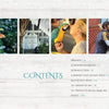 Four images above a table of contents for "101 Things to Do in Key West" by Schiffer Publishing, Ltd.: a turtle swimming, a white guest house sign, a parrot on a hand, and a kissing statue—Key West photos on a white wood background.