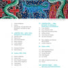 The table of contents in Art Quilts Unfolding by Schiffer Publishing, Ltd. features a blue animal amid red and green abstract designs, and covers chapters on art quilts, contemporary galleries, and masterpieces from the 1960s–1990s.