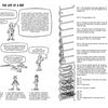 The Graphic Guide to Beekeeping by Schiffer Publishing, Ltd. is a two-page illustrated guide with cartoon bees at each life stage, labeled honeycomb diagrams, and step-by-step bee larvae development images with clear explanatory text.