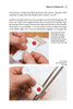 A hand trims a knife template with scissors and a push pin, positioned on a ruler—one of the beginner-friendly techniques from "Pocketknife Making for Beginners" by Schiffer Publishing, Ltd., shown on a white surface.