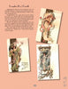 A vintage-style magazine page showcases Schiffer Publishing, Ltd.’s Art Nouveau & Art Deco Fashion Postcards, featuring four elegant fashion illustrations of women in ornate dress and a festive card reading “A Happy Christmas to You from fond friends.”.