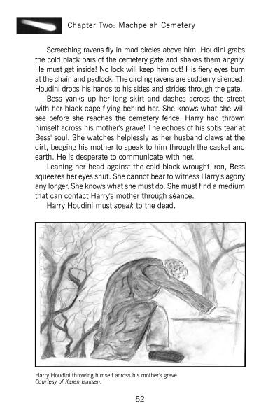 An evocative black-and-white illustration from Schiffer Publishing, Ltd.’s "Long Island’s Most Haunted" shows a man collapsed over a grave and a grieving woman nearby, capturing the eerie essence of Long Island's haunted history among bare trees and old gravestones.