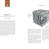 A textbook spread from "Living with Wood" by Schiffer Publishing, Ltd. shows Chapter 1 on the left page and a labeled 3D wood cube diagram—ideal for woodworking guides or wood care references.