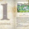 A spread from Spirit Magnet In Texas by Schiffer Publishing, Ltd. shows “Part 1: My Personal Haunts” on the left, and chapter 1, “Little Shack on the Prairie,” on the right, with an illustration of a green house, windmill, trees, and hills.