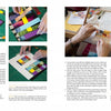 Tapestry Design Basics and Beyond by Schiffer Publishing, Ltd. features step-by-step photos and instructions for paper and tapestry weaving, with close-up images of colorful projects on green cutting mats that highlight key design concepts.