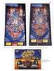 Perfect for pinball fans, The Pinball Compendium by Schiffer Publishing, Ltd. features classic machines like NASCAR and Grand Prix, with a poster showing a red Formula 1 car and the text “Grand Prix” with racing flags.
