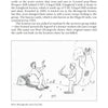 A page from North Carolina Haunts by Schiffer Publishing, Ltd. features text on Gimghoul Castle’s history and an illustration of a knight meeting a ghost, captioned: Peter Dromgoole meets his fate at this haunted North Carolina site.