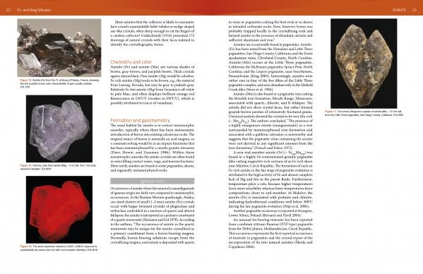 Collector's Guide to Silicates list