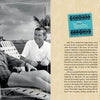 A vintage-style Mai-Kai magazine spread from Schiffer Publishing, Ltd. evokes the Tiki era, showing Johnny Carson poolside with a man on the left and a smiling woman in a swimsuit with a flower in her hair on the right, plus Fort Lauderdale text.