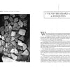 Close-up of pottery sherds on black, next to a two-page spread from Lost in Legend by Schiffer Publishing, Ltd.—the right page's column hints at South Carolina ghost stories and legends.