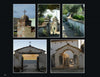 A collage featuring a stone gate inspired by California Mission Architecture, reflecting Spanish influence, as showcased in Schiffer Publishing, Ltd.'s "California Mission Architecture.