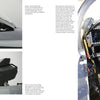 Two close-up photos on the left show the ejection seat of a US Navy F/A-18E/F Super Hornet and EA-18G Growler, while a large image on the right reveals the jet’s detailed cockpit, packed with controls and a green seat cushion.