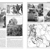 A two-page spread from Schiffer Publishing, Ltd.'s "The 7th Waffen-SS Volunteer Gebirgs (Mountain) Division Prinz Eugen" features WWII black-and-white photos, a map of Yugoslav operations, and an illustrated military campaign history.