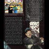 A magazine page spotlights New York City Graffiti by Schiffer Publishing, Ltd., featuring two men posing and a man with a spray can by a graffiti wall, alongside text about NYC graffiti artists.