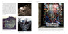 Two pages display "Contemporary Ice Sculpture" by Schiffer Publishing, Ltd., featuring photos of glass bird sculptures with spread wings and descriptions, including one with a colorful bird before a stained glass panel, evoking an ice festival.