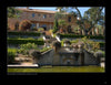Mediterranean Architecture by Schiffer Publishing, Ltd. features a grand villa with terraced gardens, stone steps, manicured bushes, urn planters, a water fountain, and a reflective pond at the entrance.