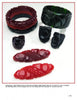 Bakelite Jewelry by Schiffer Publishing, Ltd. showcases black and red carved bangles, pins, earrings, and clips—collectible pieces elegantly displayed on a white background.