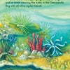 Olly’s Treasure by Schiffer Publishing, Ltd. features a vibrant underwater world where Olly, a young oyster, enjoys cleaning the Chesapeake Bay with friends in this fun early reader adventure.