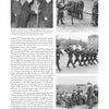 A page from "Uniforms of the East German Military" by Schiffer Publishing, Ltd. shows black-and-white photos of Nazi and DDR soldiers, including ceremonies and firing squads, alongside text comparing early DDR military uniforms.