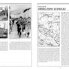 A spread from The 7th Waffen-SS Volunteer Gebirgs Division Prinz Eugen by Schiffer Publishing, Ltd. shows WWII photos on the left and Operation Schwarz on the right, with a map highlighting the division’s movements.