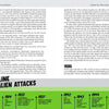A two-page spread from Little Gray Bastards by Schiffer Publishing, Ltd. features text on alien attacks, plus a green timeline below marking key ufology and “alien attack” events from 1886–1947 in black text with icons.