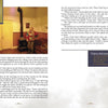 A woman smiles in a cozy, wood-paneled room beside a black stove. The page features "Spirit Magnet In Texas" by Schiffer Publishing, Ltd., sharing ghost stories, haunted Texas site details, and visitor info.