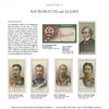 A page from "The First World War on Cigarette and Trade Cards" by Schiffer Publishing, Ltd. shows Benjamin Disraeli and six other early 1900s leaders, plus text and a postcard marked “Autograph,” evoking WWI memorabilia.