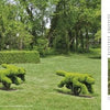 Maryland's Public Gardens & Parks by Schiffer Publishing, Ltd. showcases lush gardens with animal-shaped topiaries like horses and dogs, neat lawns, trimmed hedges, white gates, and shady trees—reflecting beautiful Maryland landscapes.