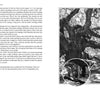 Two pages from "Ghosts and Legends of Charleston, South Carolina" by Schiffer Publishing, Ltd. show a striking black-and-white photo of a sprawling oak tree, an inset close-up, and chilling details about its eerie history and local ghost stories.