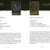 Pages from The Wild Elemental Oracle by Schiffer Publishing, Ltd. display Bee and Dragon oracle cards with ornate illustrations, listing attributes like hard work (Bee) and fire (Dragon), plus spirit animal guide-inspired descriptions.