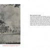 A black-and-white photo of a burning building, featured in "Japanese Military and Civilian Award Documents, 1868-1945" by Schiffer Publishing, Ltd.—an artifact for Imperial Japan history or document enthusiasts. Includes printed event details.