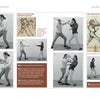 Dagger Fighting" by Schiffer Publishing, Ltd. is a step-by-step martial arts guide featuring six panels of two people demonstrating medieval combat and dagger fencing, inspired by Hans Talhoffer, with historical illustrations and instructional captions.