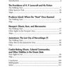 The "Guidebook to Haunted & Strange Places in Rhode Island and Surrounds" by Schiffer Publishing, Ltd. features a table of contents listing introductions, chapters on Lovecraft, Newport, Jamestown, oddities, ghost tours, maps, and conclusions.