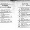A black-and-white photo shows the table of contents from “California’s Deadly Women” by Schiffer Publishing, Ltd., listing crime stories and California crime history; chapters 2 and 3 cover crimes from 1900 to 1929 with page numbers.