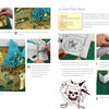 Cut It! by Schiffer Publishing, Ltd. features step-by-step guides to create a gold mask with blue feathers and pirate-themed favor boxes, offering kids inspiring paper art projects with clear instructions and vivid illustrations.