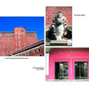 A collage from "Greetings from Buffalo, New York" by Schiffer Publishing, Ltd. features a grand red-brick hotel, an ornate exterior statue, and the “Hotel Statler” entrance—capturing classic Buffalo architecture and history in iconic photographs.