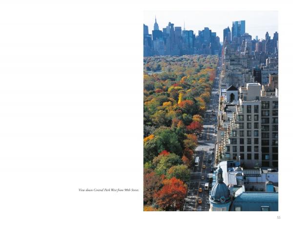 Experience the beauty of autumn in New York with "Windows on Central Park" by Schiffer Publishing, Ltd.—stunning aerial views of Central Park West, vibrant fall foliage, and city skyscrapers, ideal for photography enthusiasts.