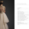 A woman in an ornate ivory gown with an open, beaded back—its pleating echoing high-fashion—stands facing away. Next to her is a table of contents for "Pleating" by Schiffer Publishing, Ltd., listing chapters from Introduction to Appendix.