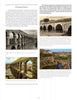 A page from Bridges: A Postcard History by Schiffer Publishing, Ltd. features text on the Segovia Viaduct and Roman aqueducts, images of ancient stone bridges, close-ups and panoramic views, plus captions on bridge engineering and landmarks.