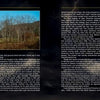 A two-page spread from Schiffer Publishing, Ltd.'s West Virginia's Dark Tourism features spooky landmarks and haunted places; the left page shows a Ferris wheel by wooded hills, while the right presents detailed text.