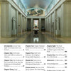 Table of contents for WPA Buildings by Schiffer Publishing, Ltd., with a hallway featuring WPA columns and a mural. Sections and page numbers on WPA art and New Deal murals appear on the right side of the page.