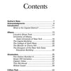 The table of contents in Ghosts of NY's Capital District (Schiffer Publishing, Ltd.) lists sections like Author’s Note, Introduction, Albany ghost stories, Amsterdam, and Clifton Park, with subheadings and page numbers on haunted sites in upstate New York.