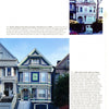 A split image from "Victorian Glory in San Francisco and the Bay Area" by Schiffer Publishing, Ltd. shows a faded Victorian house above its stunning restoration, showcasing classic Bay Area styles with vibrant colors and ornate trim.